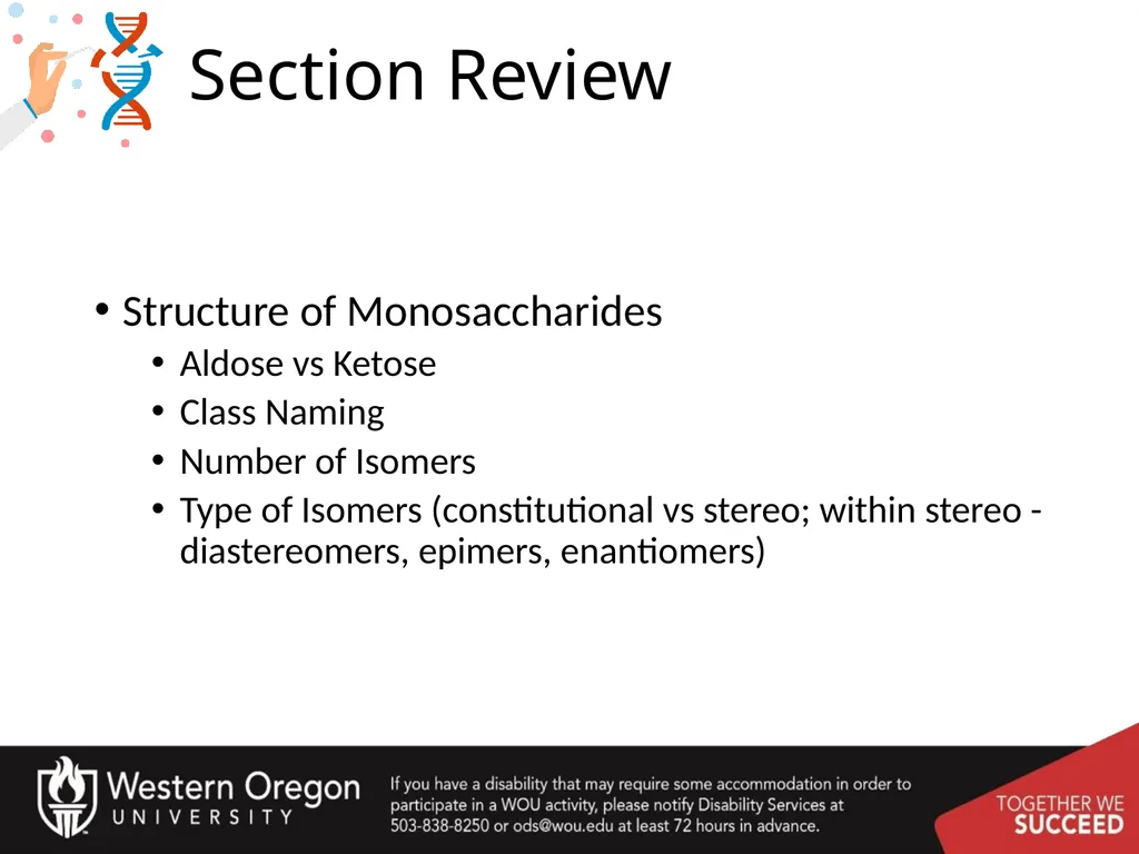 Carbohydrates – Part 1 Monosaccharide Structure - slide 40 of 40