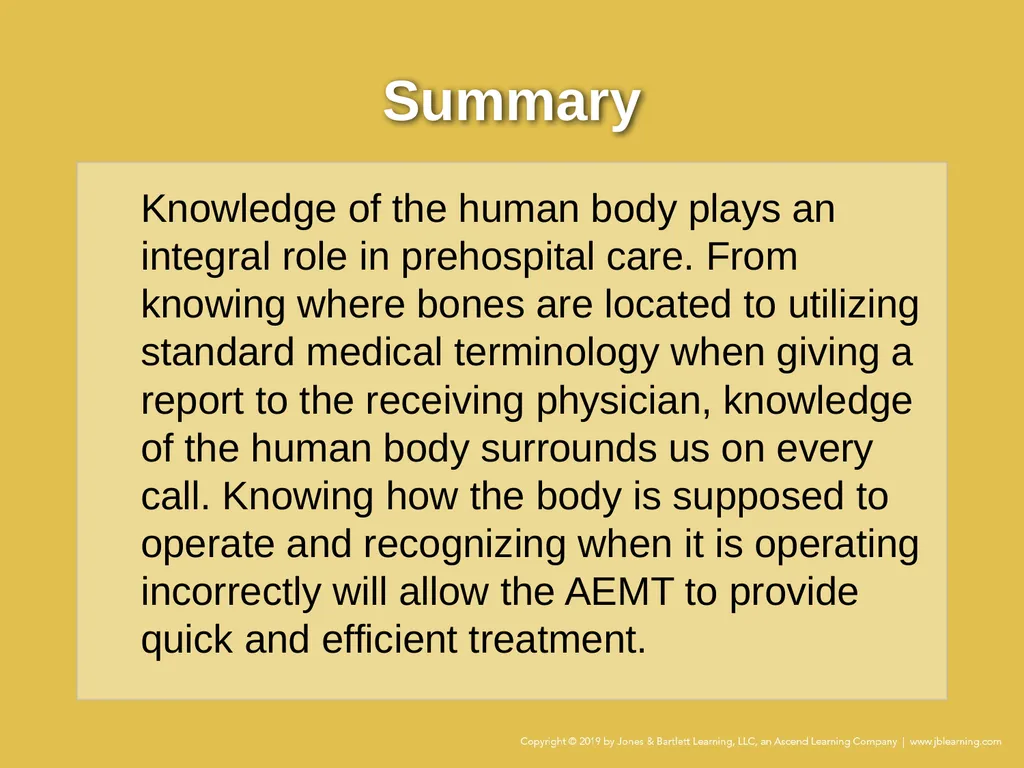 Case Study Chapter 7 The Human Body Your ambulance - slide 10 of 10