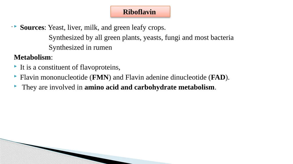 Vitamins (Water Soluble) Dr. Dharmendra Kumar - slide 19 of 34