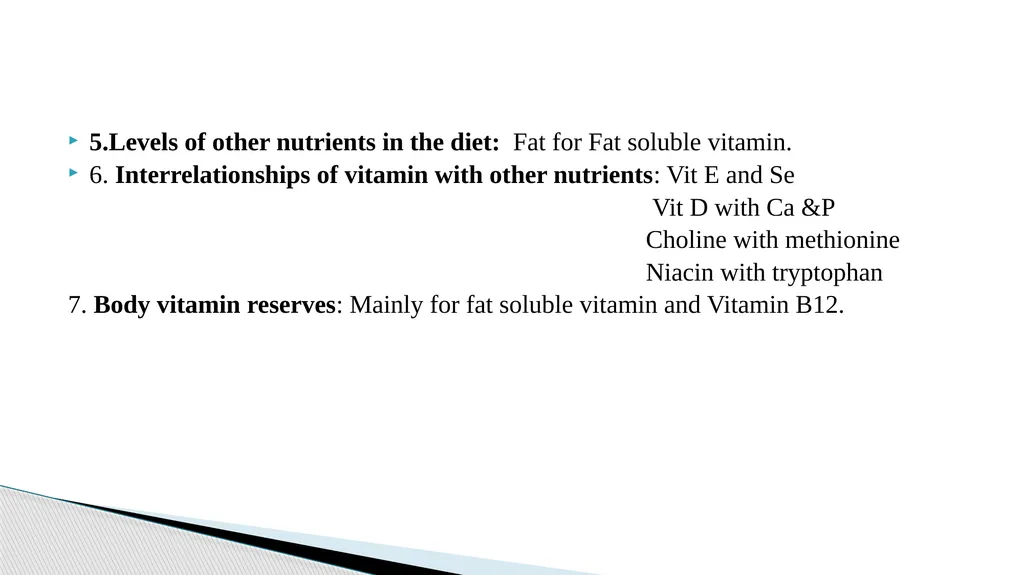 Vitamins (Water Soluble) Dr. Dharmendra Kumar - slide 33 of 34