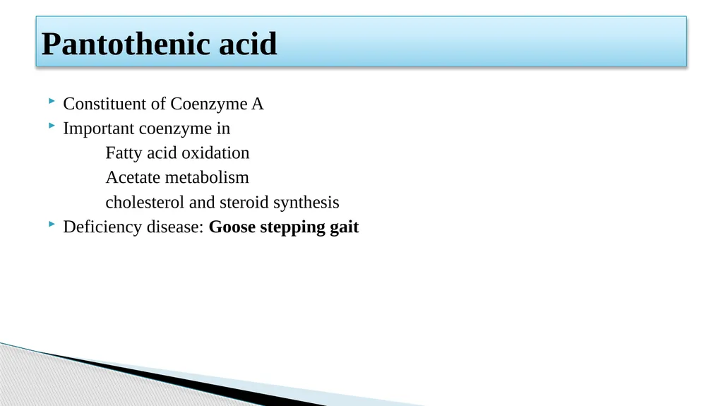 Vitamins (Water Soluble) Dr. Dharmendra Kumar - slide 30 of 34