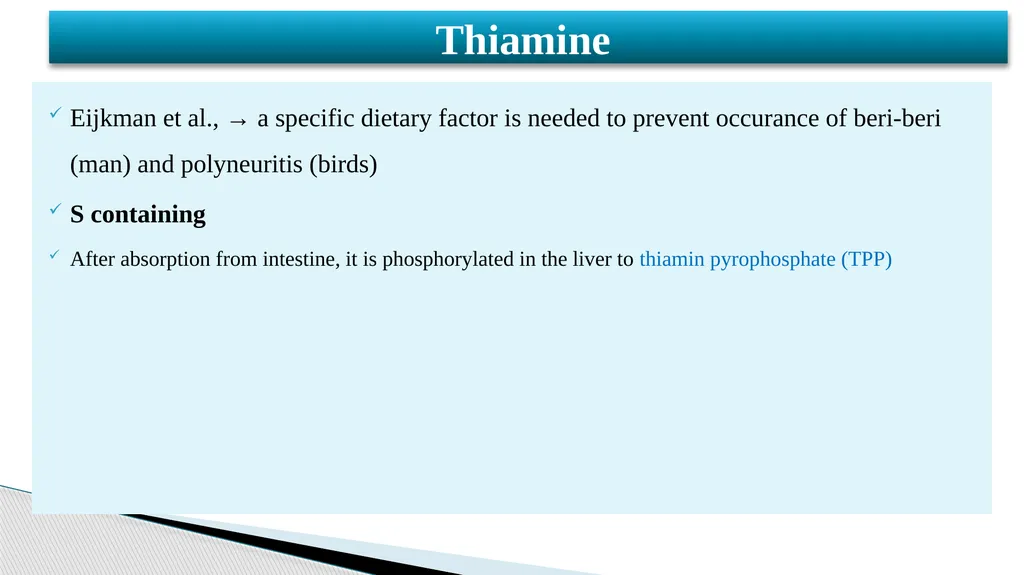 Vitamins (Water Soluble) Dr. Dharmendra Kumar - slide 11 of 34