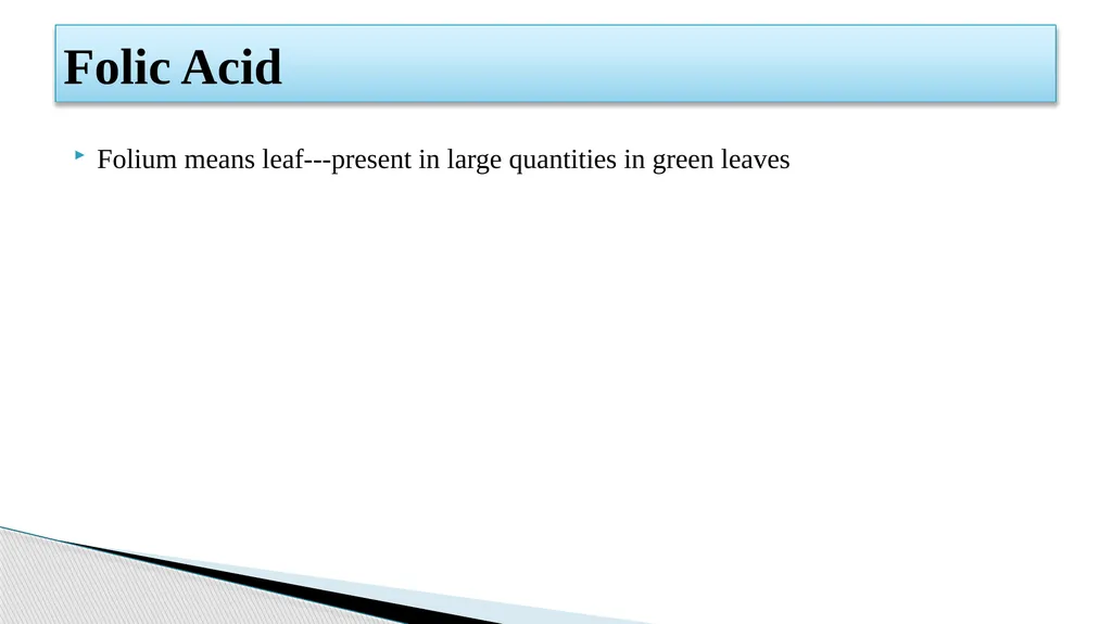 Vitamins (Water Soluble) Dr. Dharmendra Kumar - slide 31 of 34
