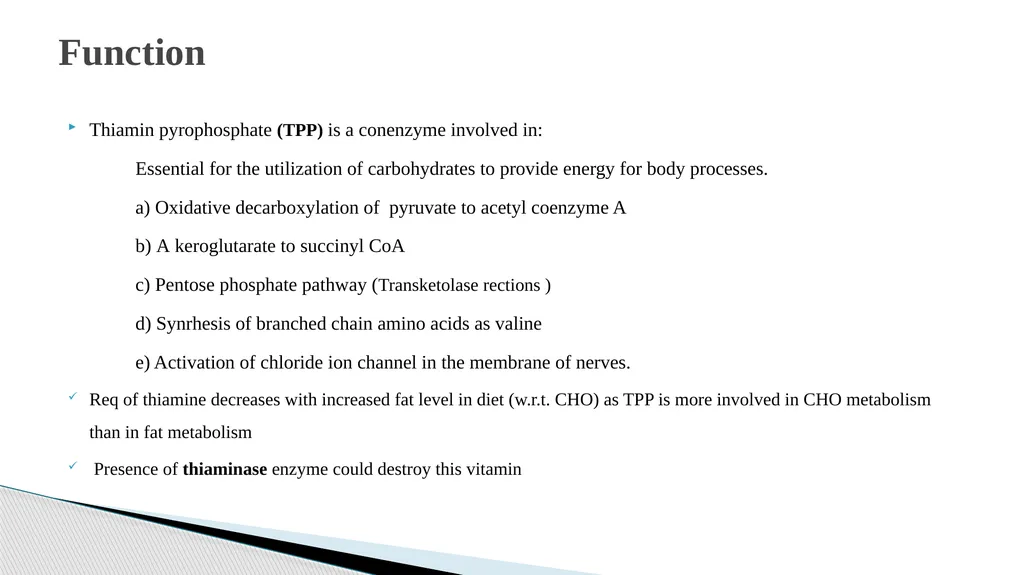 Vitamins (Water Soluble) Dr. Dharmendra Kumar - slide 12 of 34
