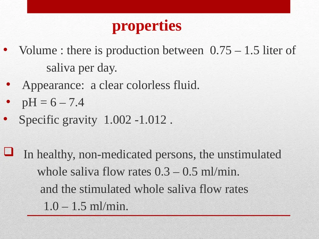 Saliva It is a watery secretion in the mouth - slide 15 of 29