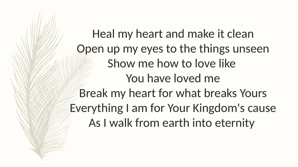Hosanna Brooke Fraser I see the king of glory - slide 22 of 33
