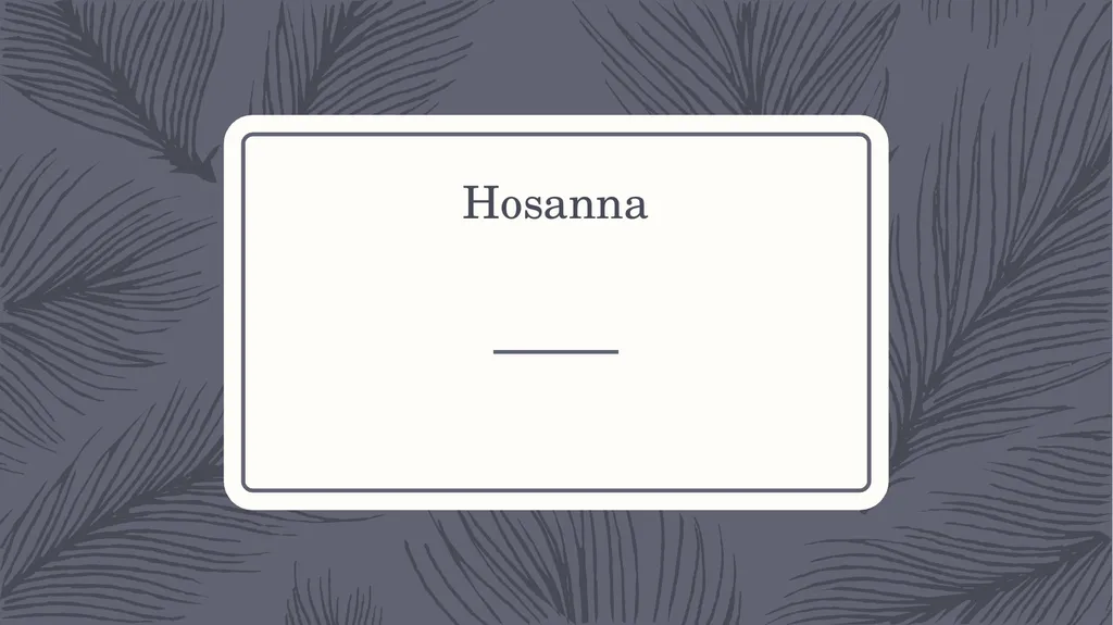 Hosanna Brooke Fraser I see the king of glory - slide 15 of 33