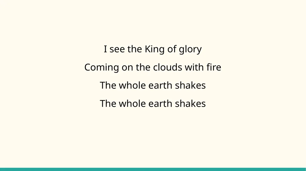 Hosanna Brooke Fraser I see the king of glory - slide 25 of 33