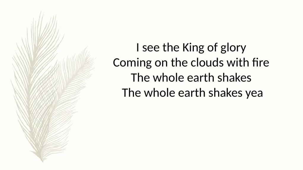 Hosanna Brooke Fraser I see the king of glory - slide 16 of 33