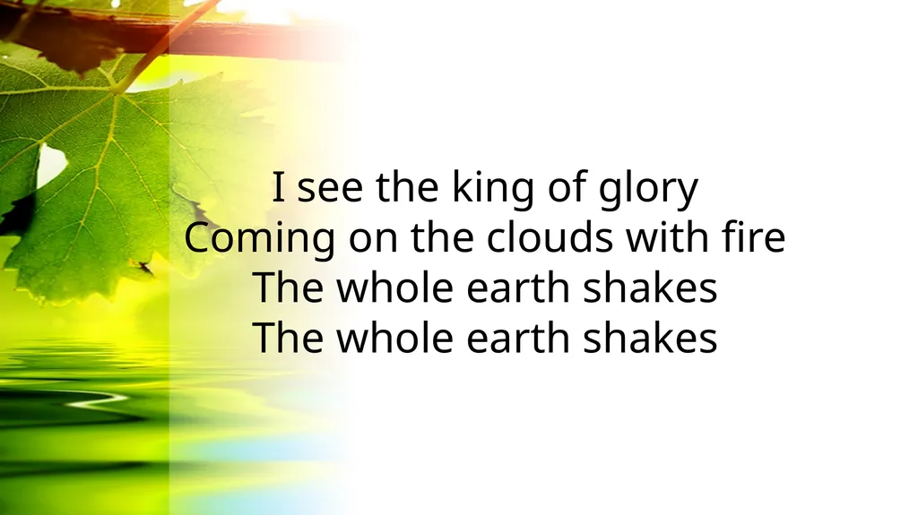 Hosanna Brooke Fraser I see the king of glory - slide 2 of 33