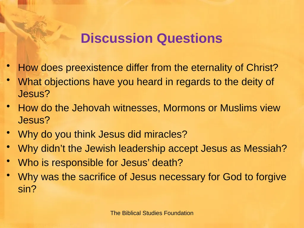 Study of Christ Lesson 7: Core Faith James F. - slide 34 of 35