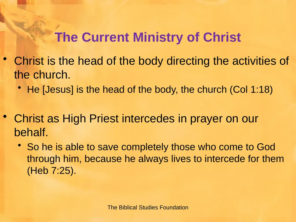 Study of Christ Lesson 7: Core Faith James F. - slide 28 of 35