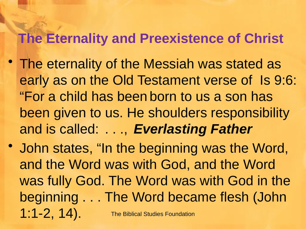 Study of Christ Lesson 7: Core Faith James F. - slide 6 of 35