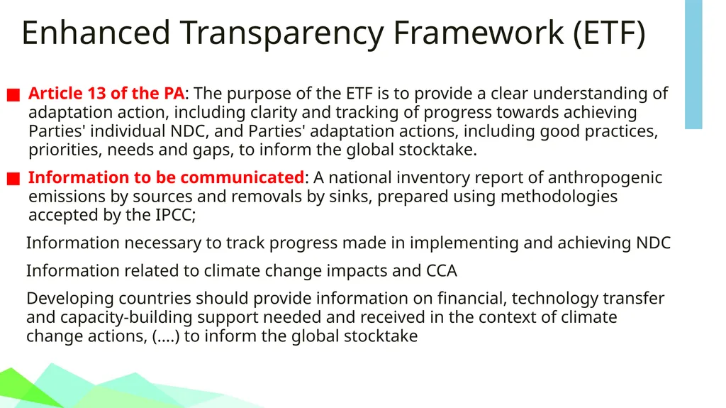 Module 1: GLOBAL POLICY CONTEXT FOR CLIMATE CHANGE - slide 12 of 32