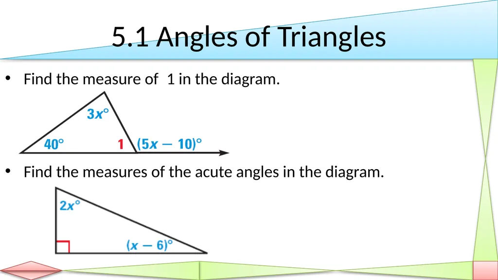 Congruent Triangles Geometry Chapter 5 This - slide 11 of 60