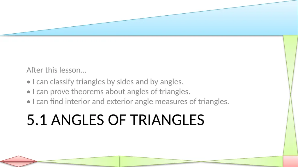 Congruent Triangles Geometry Chapter 5 This - slide 3 of 60