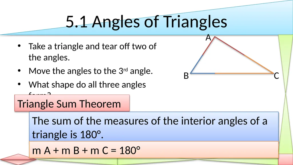 Congruent Triangles Geometry Chapter 5 This - slide 8 of 60