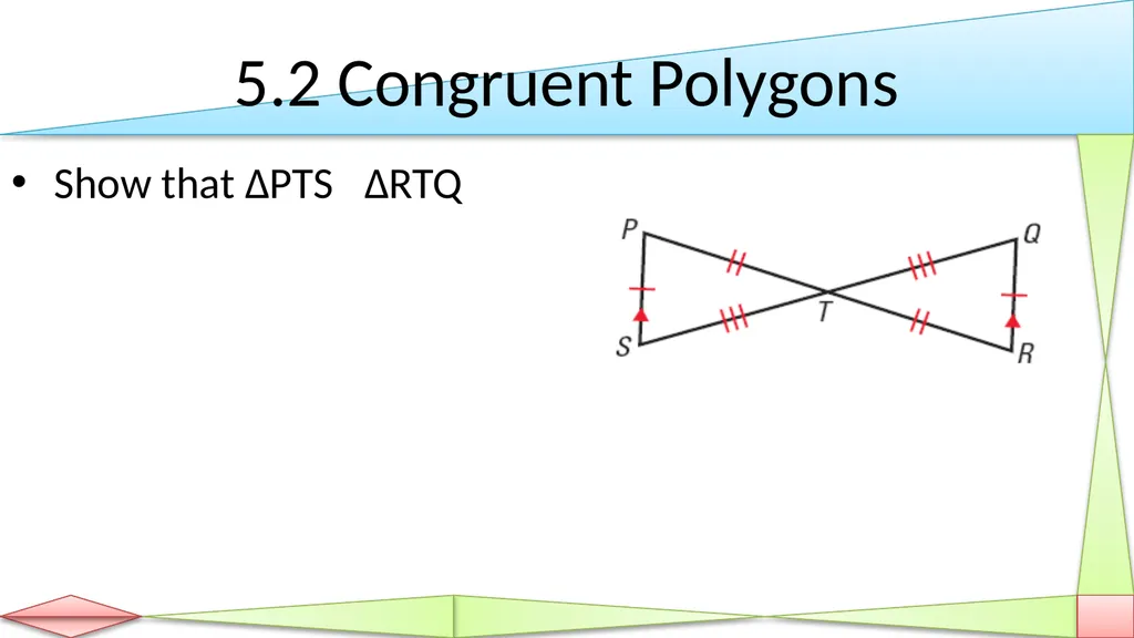 Congruent Triangles Geometry Chapter 5 This - slide 17 of 60