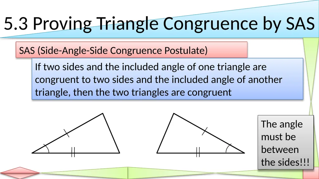 Congruent Triangles Geometry Chapter 5 This - slide 22 of 60