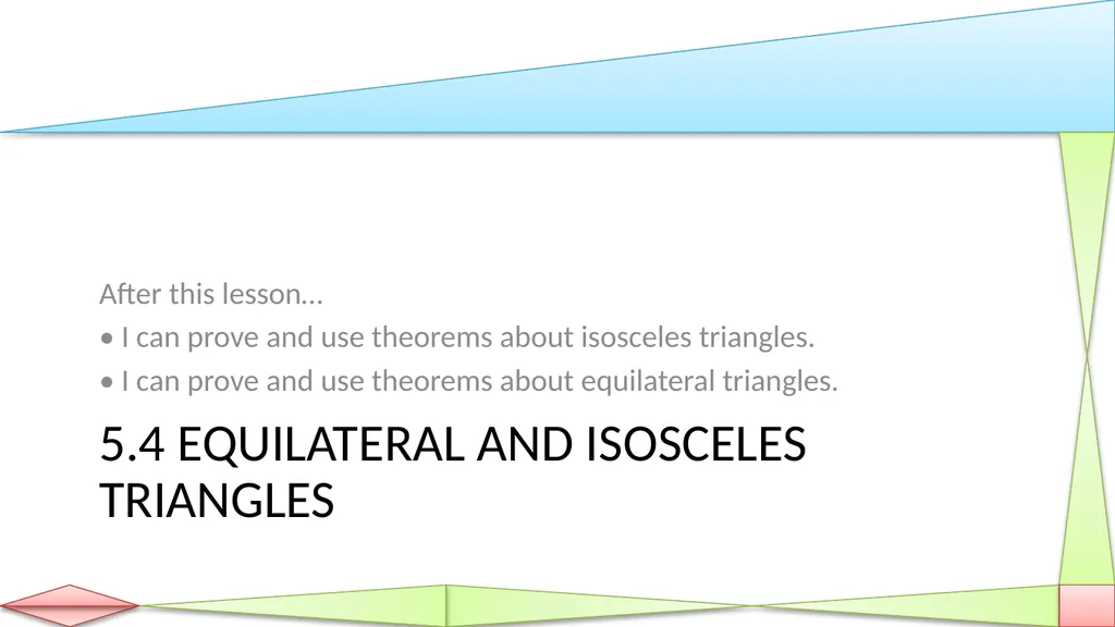 Congruent Triangles Geometry Chapter 5 This - slide 25 of 60