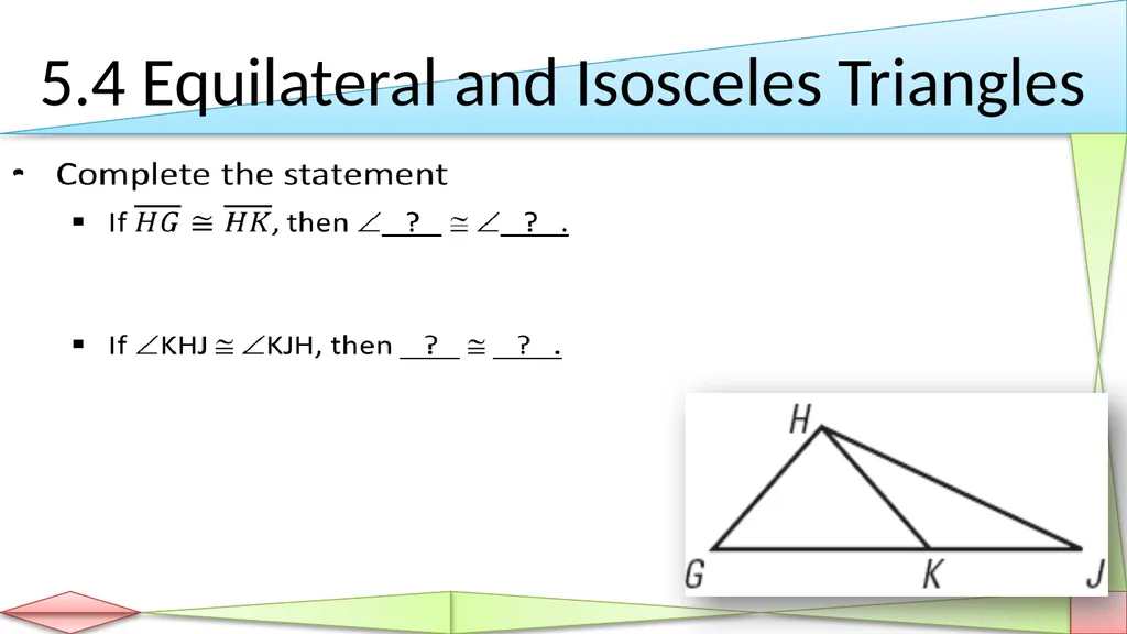 Congruent Triangles Geometry Chapter 5 This - slide 28 of 60
