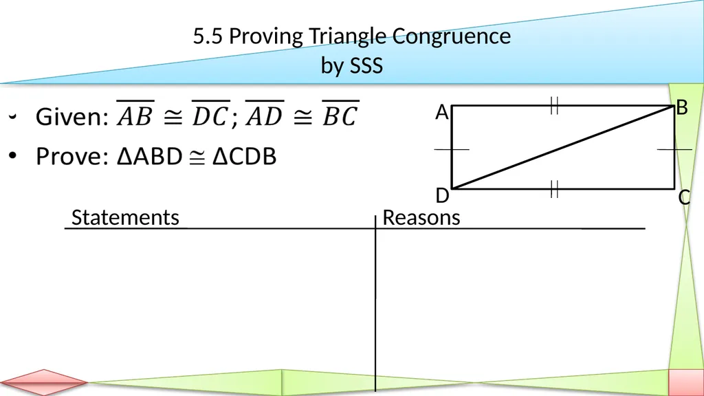 Congruent Triangles Geometry Chapter 5 This - slide 34 of 60