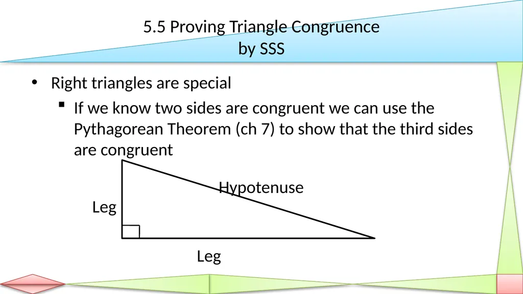 Congruent Triangles Geometry Chapter 5 This - slide 36 of 60