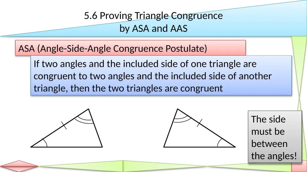 Congruent Triangles Geometry Chapter 5 This - slide 42 of 60