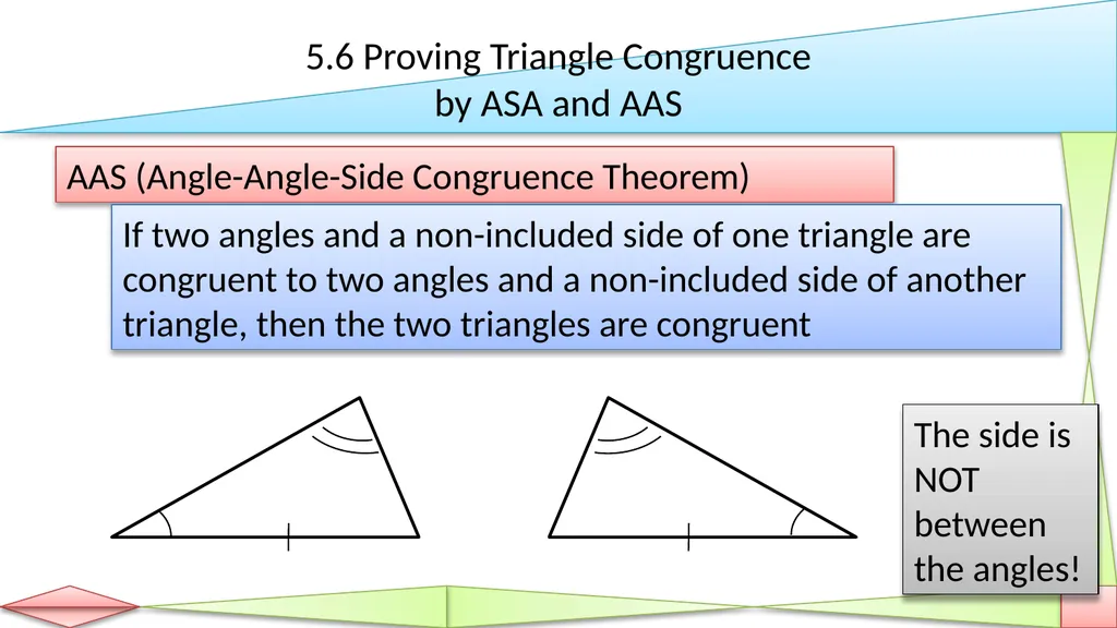 Congruent Triangles Geometry Chapter 5 This - slide 43 of 60