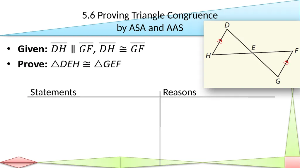 Congruent Triangles Geometry Chapter 5 This - slide 45 of 60