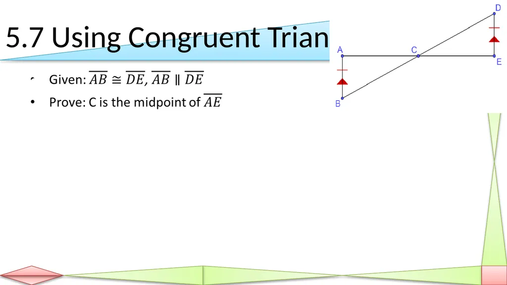 Congruent Triangles Geometry Chapter 5 This - slide 52 of 60
