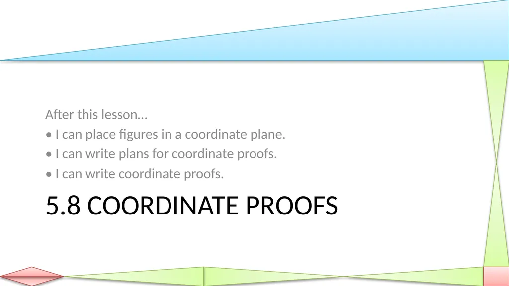 Congruent Triangles Geometry Chapter 5 This - slide 54 of 60