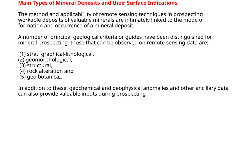 unit 1 PROSPECTING Prospecting is a very important - slide 55 of 60