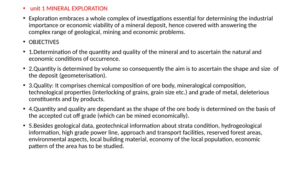 unit 1 PROSPECTING Prospecting is a very important - slide 3 of 60