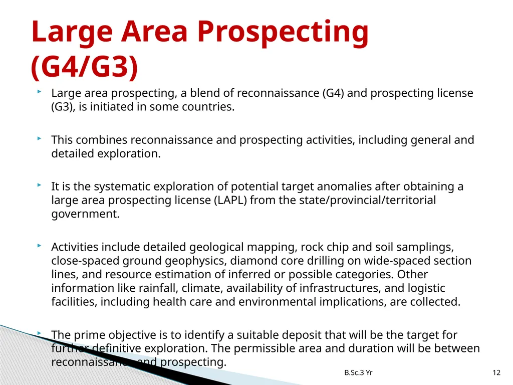 INTRODUCTION TO MINERAL EXPLORATION Rajnikant - slide 12 of 19