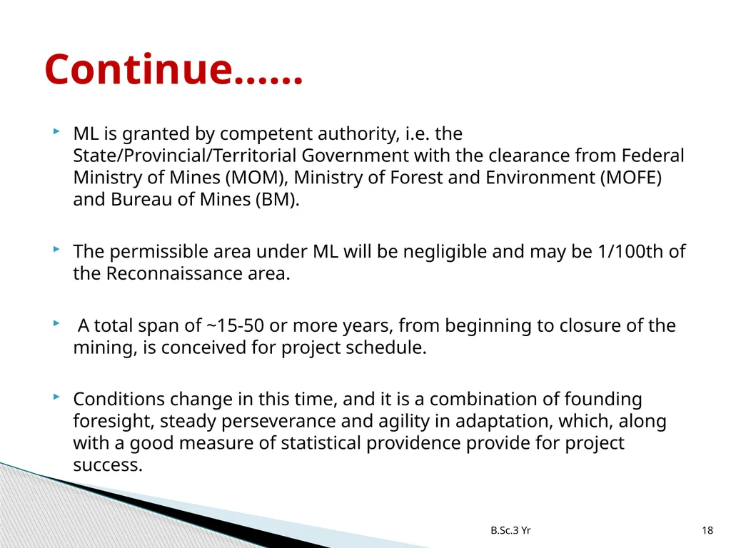 INTRODUCTION TO MINERAL EXPLORATION Rajnikant - slide 18 of 19