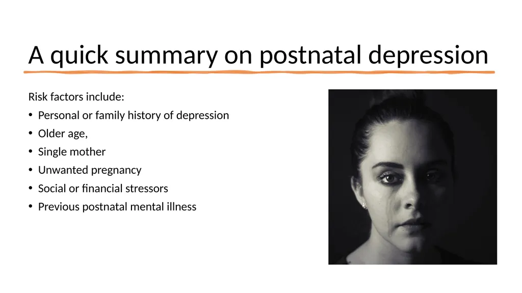 Postnatal depression Jumoke Ojo, CT3, RCH Aberdeen - slide 12 of 16