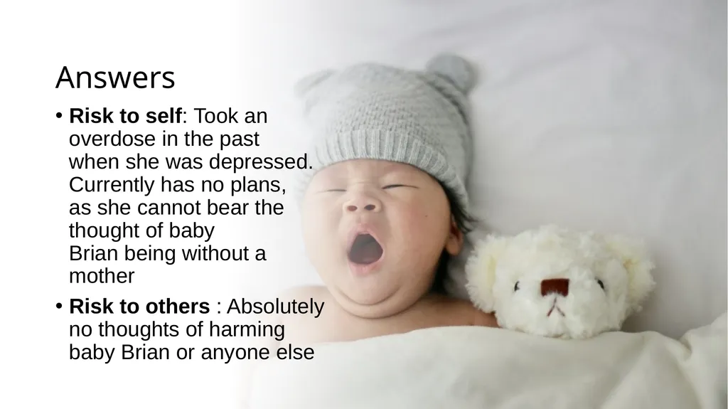Postnatal depression Jumoke Ojo, CT3, RCH Aberdeen - slide 10 of 16
