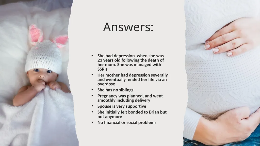 Postnatal depression Jumoke Ojo, CT3, RCH Aberdeen - slide 6 of 16