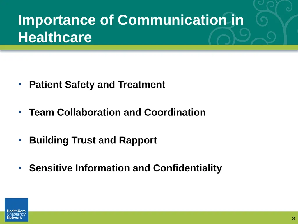 Documentation: How Chaplains Communicate with - slide 3 of 31