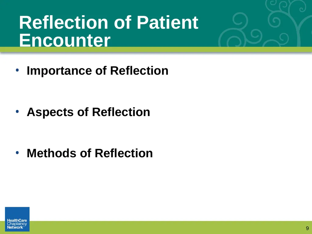 Documentation: How Chaplains Communicate with - slide 9 of 31