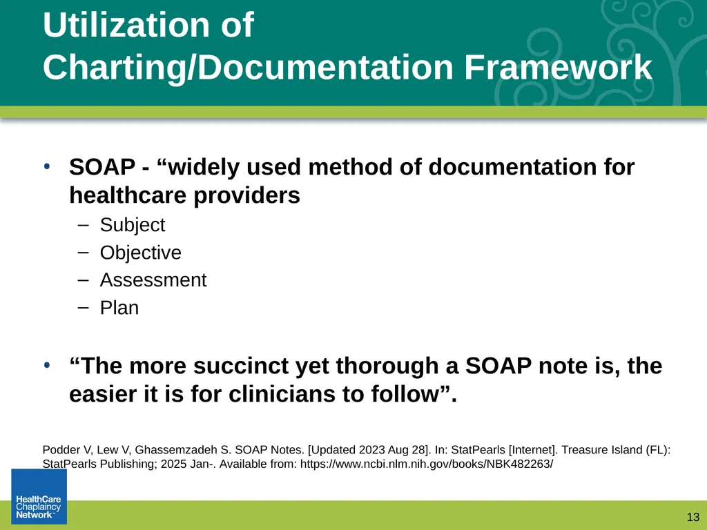 Documentation: How Chaplains Communicate with - slide 13 of 31