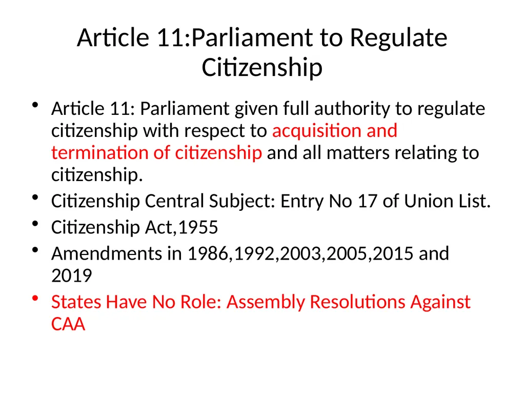 Online Course on Constitution of India Citizenship - slide 14 of 17