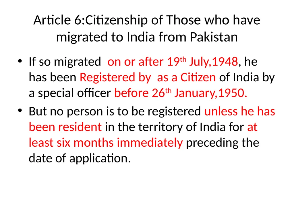 Online Course on Constitution of India Citizenship - slide 10 of 17