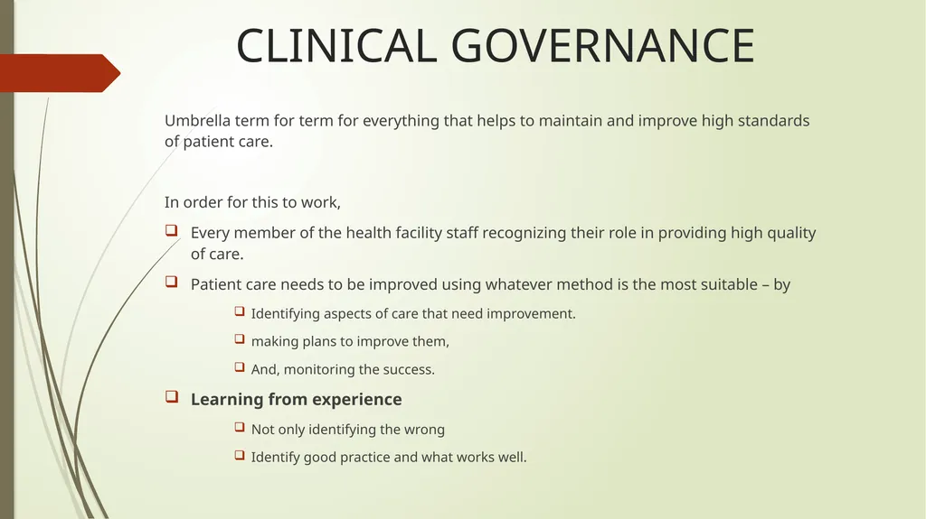 Monitoring and evaluation framework, clinical - slide 15 of 40