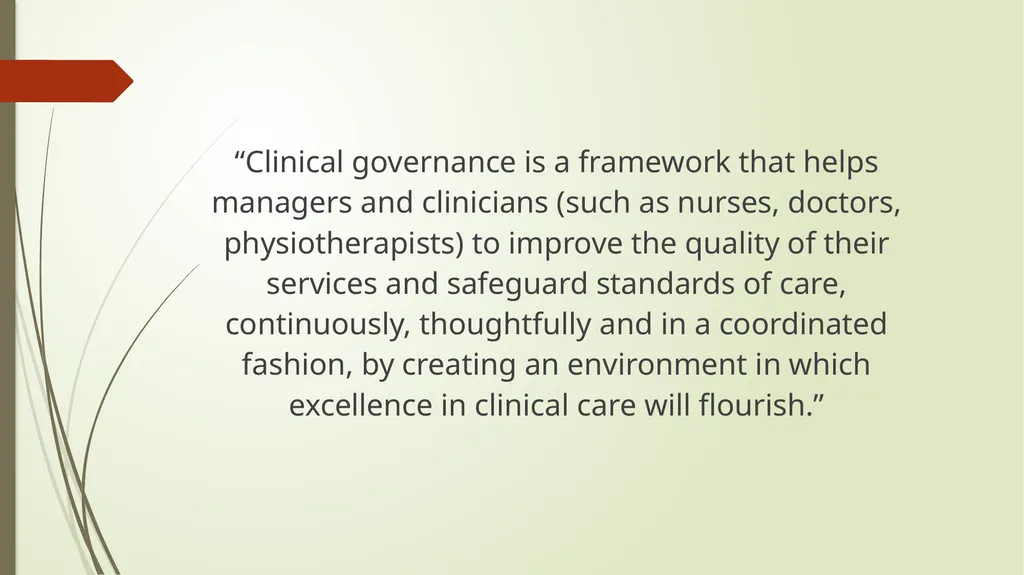 Monitoring and evaluation framework, clinical - slide 14 of 40