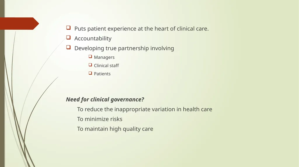 Monitoring and evaluation framework, clinical - slide 16 of 40