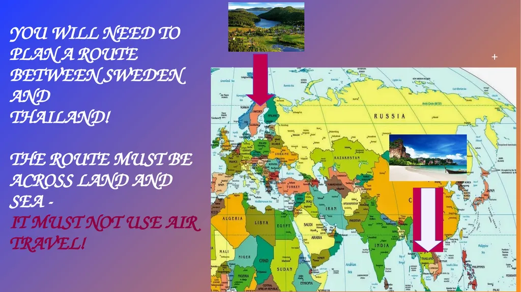 Race across the world Geography summer learning - slide 3 of 7