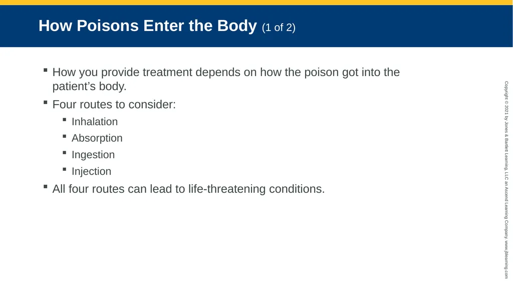 CHAPTER 22 Toxicology National EMS Education - slide 13 of 131