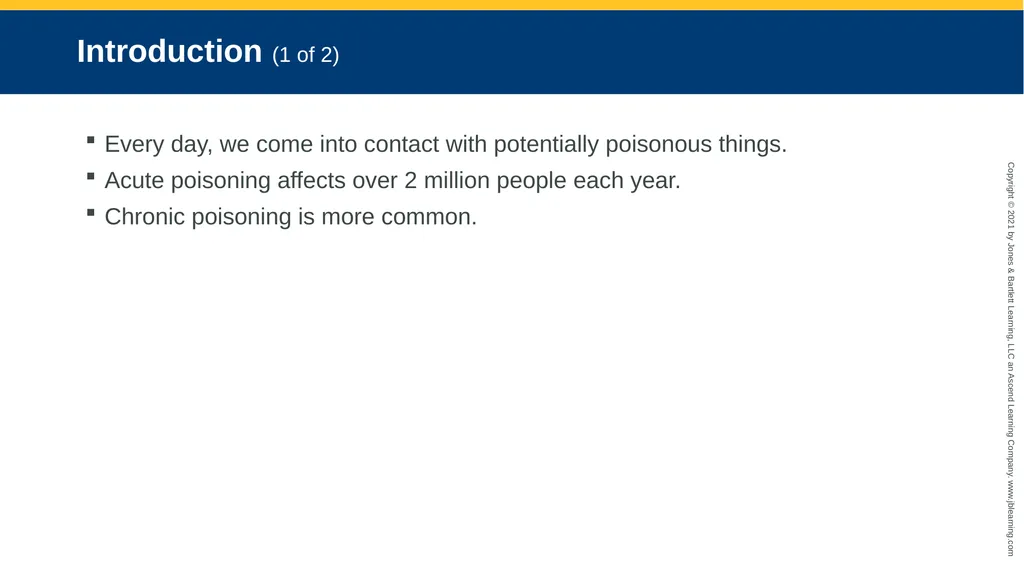 CHAPTER 22 Toxicology National EMS Education - slide 5 of 131